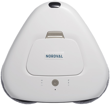 Bovenkant van de Nordväl Triple Spin dweilrobot